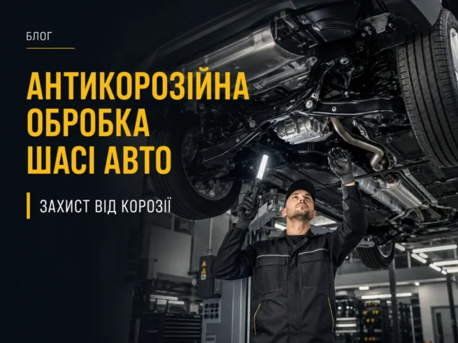 Антикорозійна обробка шасі авто на СТО для захисту металу від корозії