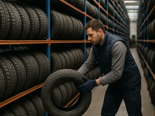 Sezonowe przechowywanie opon zdjęcie