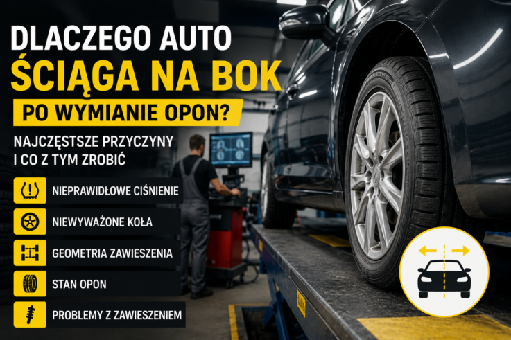 auto ściąga po wymianie opon