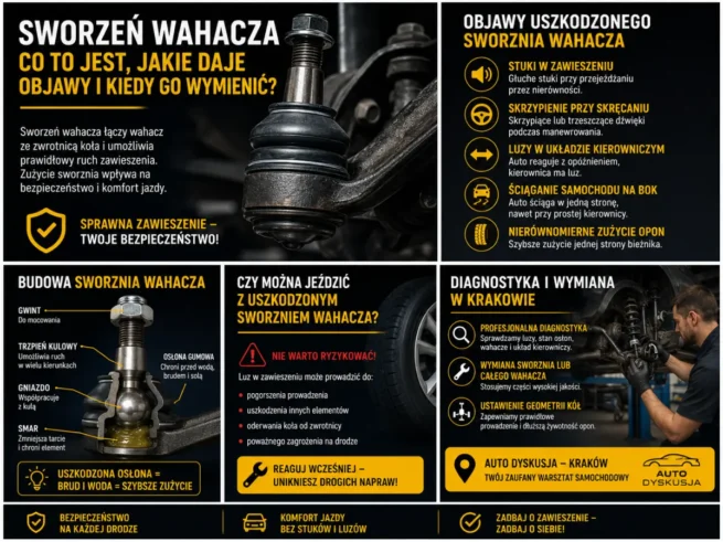 Czym jest łożysko wahacza i kiedy należy je wymienić – zdjęcia