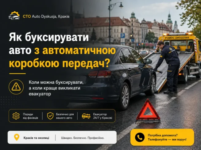 Буксирування авто з автоматичною коробкою передач у Кракові