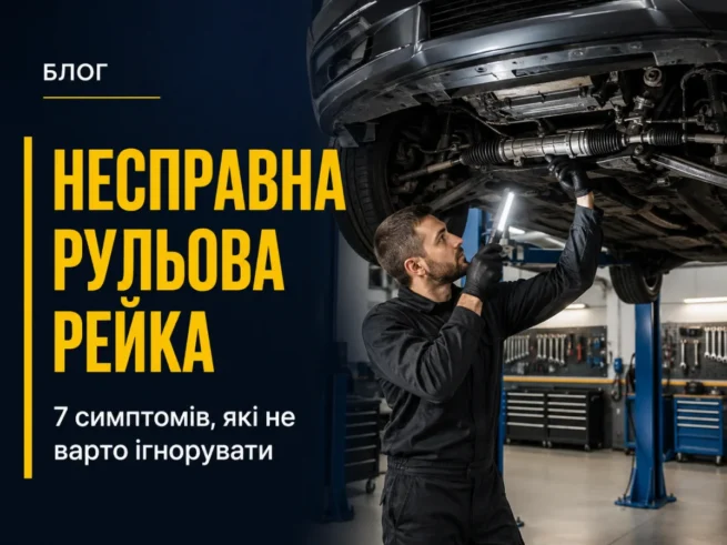 Несправна рульова рейка на СТО: 7 симптомів, які не варто ігнорувати