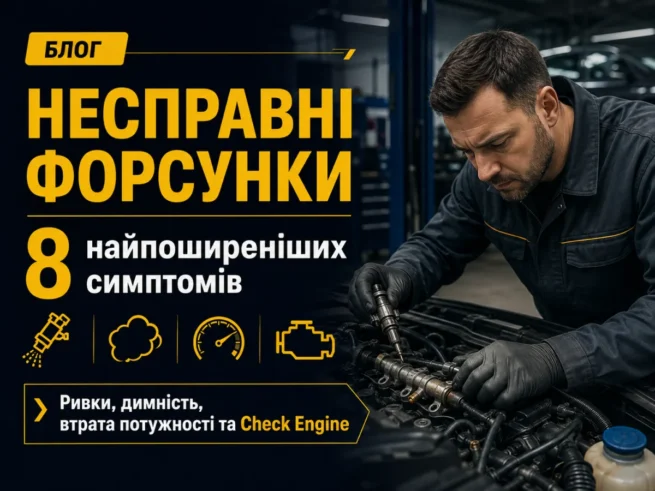 Несправні форсунки автомобіля — 8 основних симптомів проблем із системою впорскування