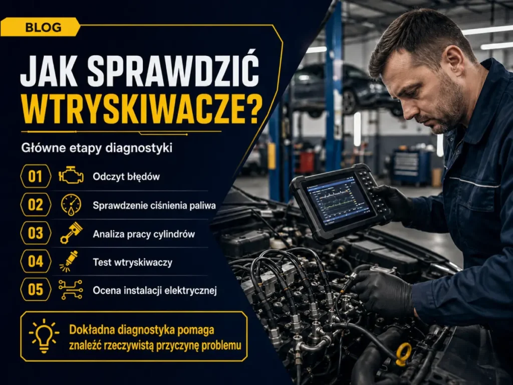 Diagnostyka wtryskiwaczy w warsztacie – kontrola ciśnienia paliwa, cylindrów i układu wtryskowego
